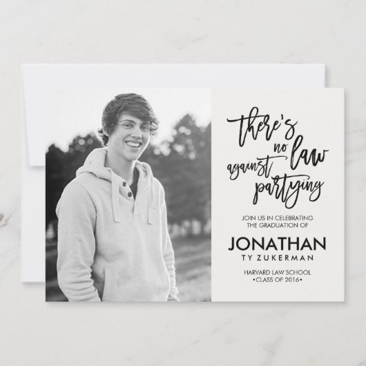 Geen wet tegen het uitnodigen van Afstuderen voor  Kaart (Voorkant)