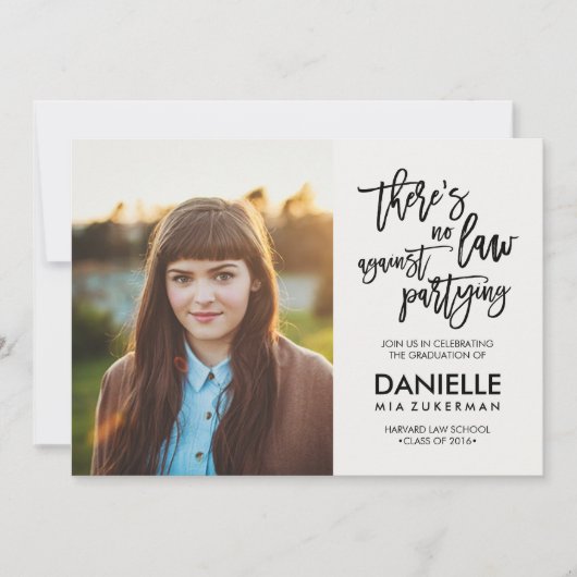 Geen wet tegen het uitnodigen van Afstuderen voor  Kaart (Voorkant)