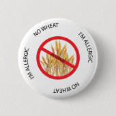 Geen Wheat Allergy Alert Button (Voorkant)