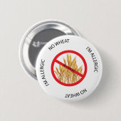 Geen Wheat Allergy Alert Button (Voorkant /achterkant)