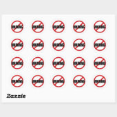Geen Whining Ronde Sticker (Vel)