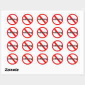 Geen Whining Ronde Sticker (Vel)