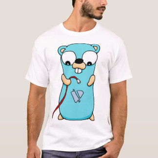 Geen wifi gopher t-shirt