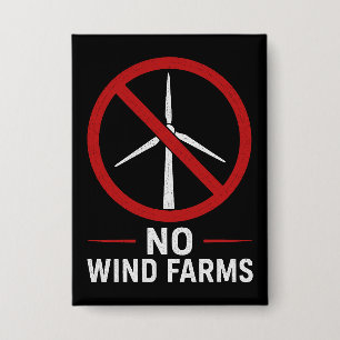 Geen Windparken - Geen Windturbines Button