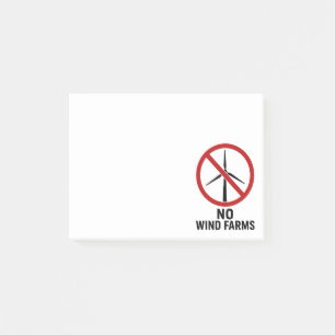 Geen Windparken - Geen Windturbines Post-it® Notes