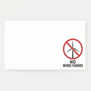 Geen Windparken - Geen Windturbines Post-it® Notes