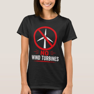 Geen windturbines platteland protest t-shirt