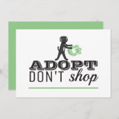 Geen winkeldetails accepteren informatiekaartje (Voorkant / Achterkant)