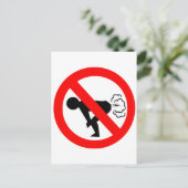 Geen winkelgebied briefkaart (Staand voorkant)