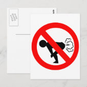 Geen winkelgebied briefkaart (Voorkant / Achterkant)