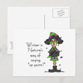 Geen winter briefkaart (Voorkant / Achterkant)