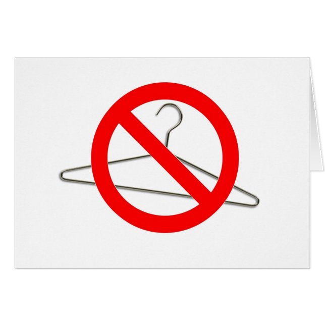 Geen Wire Hangers!! (Voorkant Horizontaal)