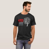 GEEN WISKUNDE WEET MESS, ken Wiskunde Geen hoefijz T-shirt (Voorkant volledig)