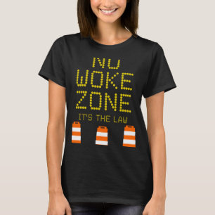 geen woke zone anti-democratische linkse republiek t-shirt