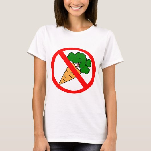 Geen wortelen. t-shirt (Voorkant)