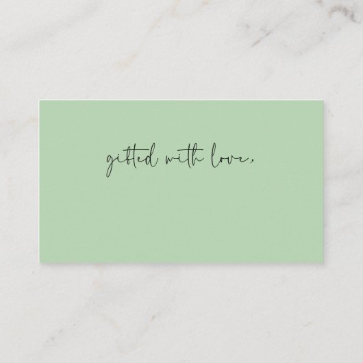 Geen Wrap Douche Margs en Huwelijkscadeau Informatiekaartje (Achterkant)