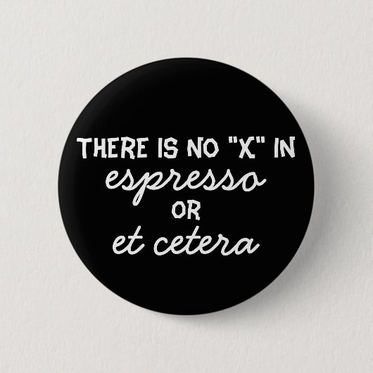 Geen "X" in Espresso Button (Voorkant)