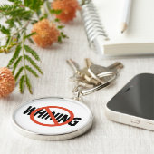 Geen zeurende Button Sleutelhanger (Zijkant)