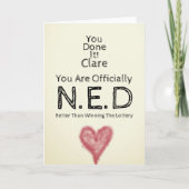 Geen ziekteverschijnselen  kaart (Voorkant)