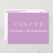 GEEN ZIN Borstkanker Briefkaart (Voorkant / Achterkant)