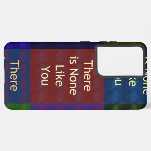 Geen zoals jij Hoesje-Mate iPhone Case Samsung Galaxy Hoesje (Linkerkant)