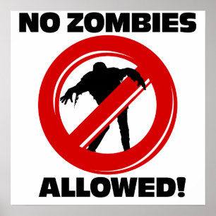 Geen Zombies toegestaan Poster