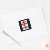 Geen zombies toegestaan Sticker (Envelop)