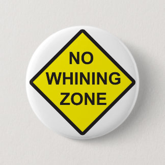 Geen zone voor de zegen ronde button 5,7 cm