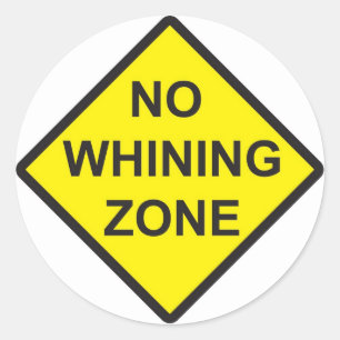 Geen zone voor de zegen ronde sticker