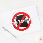 Geen Zonies. Sticker (Envelop)