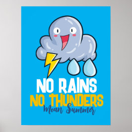 geen zonneschermen poster