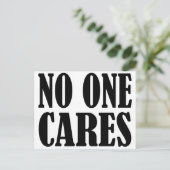 Geen zorgen briefkaart (Staand voorkant)