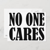 Geen zorgen briefkaart (Voorkant / Achterkant)