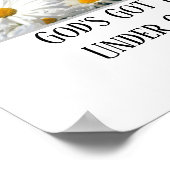 Geen zorgen dat God het onder controle Poster heef (Hoek)