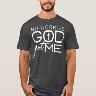 Geen zorgen, Godgot mij Afrikaans-Amerikaans Chris T-shirt