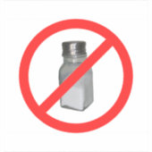 Geen zout sticker (Voorkant)