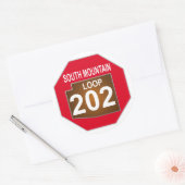 Geen zuidgebergte 202 V1 Ronde Sticker (Envelop)