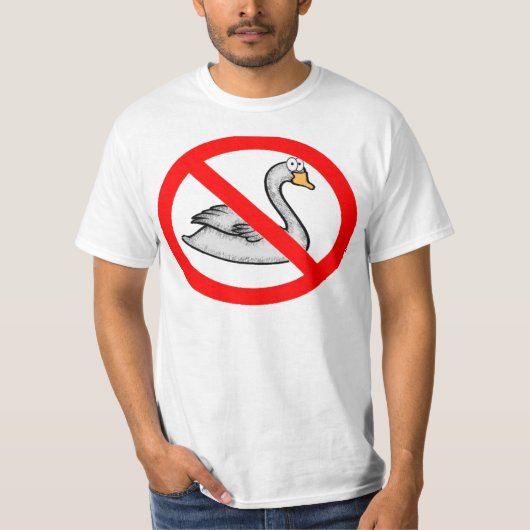 geen zwanen t-shirt (Voorkant)