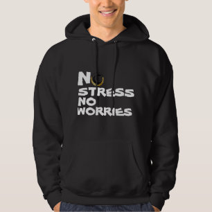 GEEN ZWARTE EN WITTE ZORGEN HOODIE