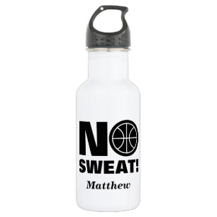 Geen zweet grappige waterfles voor basketbalspeler