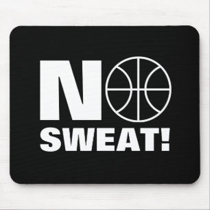 Geen zweetsportmuismatje voor basketbalspeler muismat