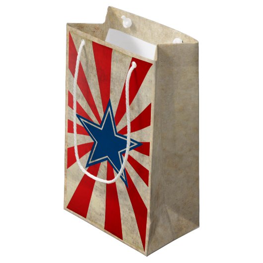 Geëneerde glorie - Rood, wit en blauw Klein Cadeauzakje (Voorkant Gekanteld)