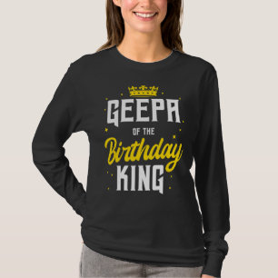 Geepa van de Birthday King Party Crown Bday Celebr T-shirt
