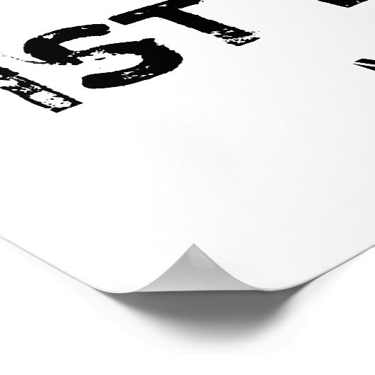 Geëquaranteerd verjaardagsteken poster (Hoek)