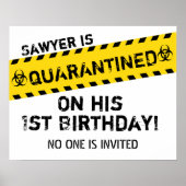 Geëquaranteerd verjaardagsteken poster (Voorkant)