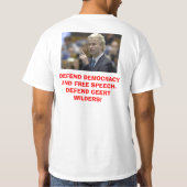 Geert Wilders T-shirt (Achterkant)