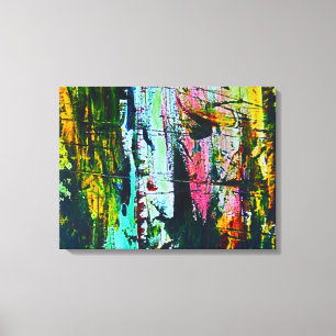 Geësde galass-effect modern abstract kunstschilde canvas afdruk