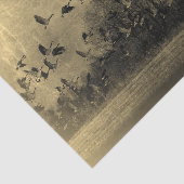 Geese  Antiek Sepia Texture Grunge Tissuepapier (Detail)