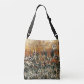 Geese en Duck Roam Art Crossbody Tas (Achterkant)