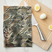 Geese en Duck Roam Art Theedoek (Quarter Fold)